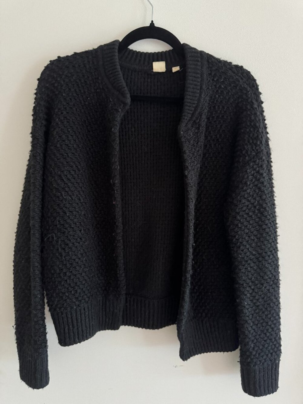 GAP buttonless waffle knit cardigan - sm/med